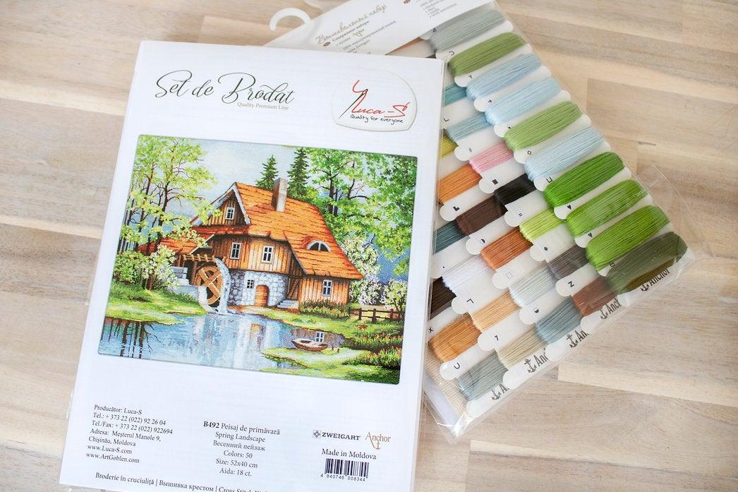 Spring landscape B492L Counted Cross-Stitch Kit-1