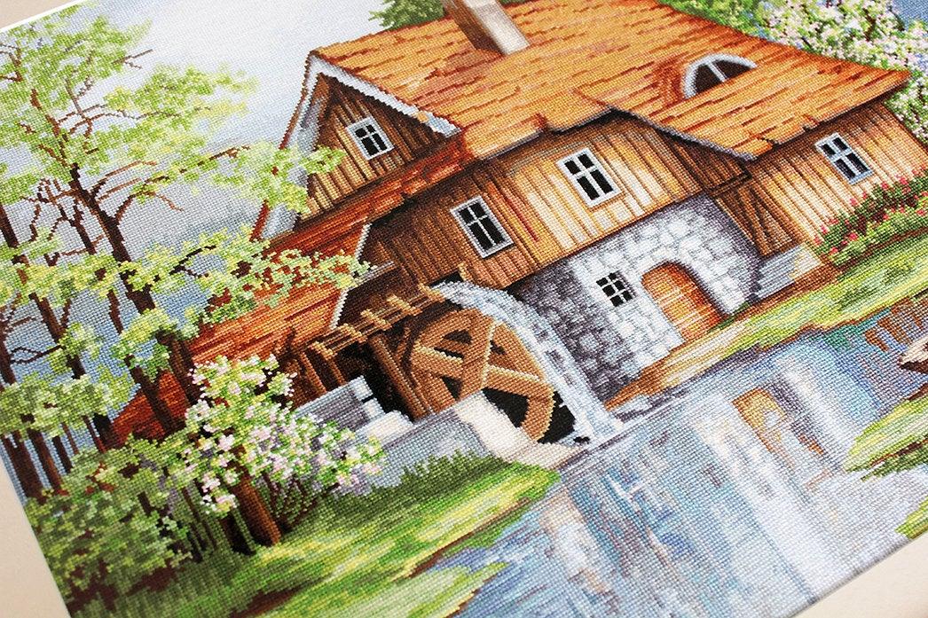 Spring landscape B492L Counted Cross-Stitch Kit-2