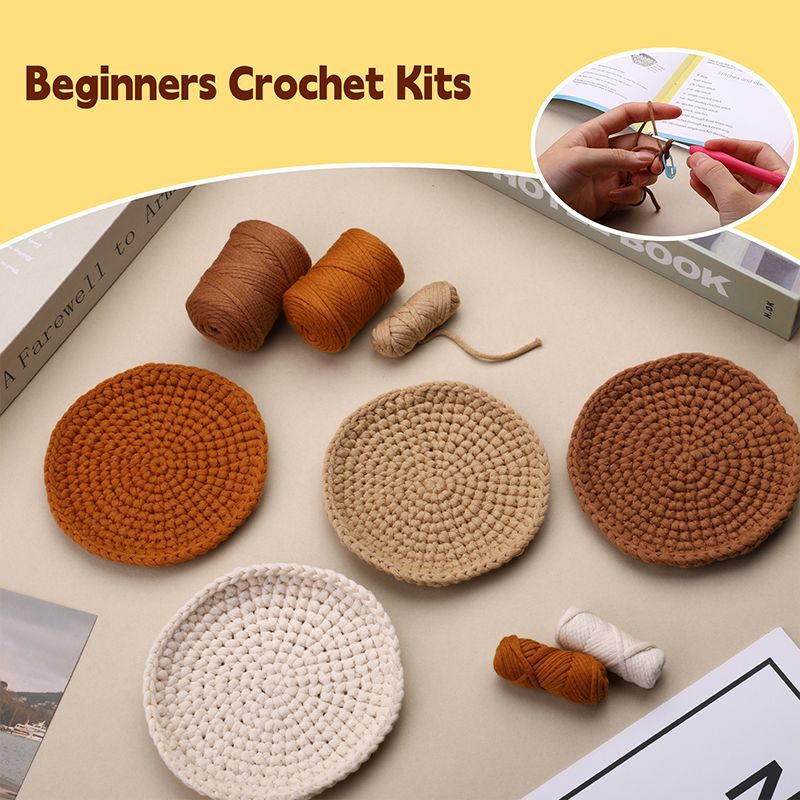 The WaWAJI Beginners Crochet Kit with Easy Peasy Yarn Learn to Crochet Kits for Beginners-0
