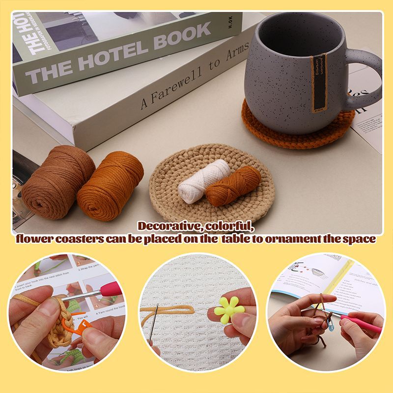 The WaWAJI Beginners Crochet Kit with Easy Peasy Yarn Learn to Crochet Kits for Beginners-3