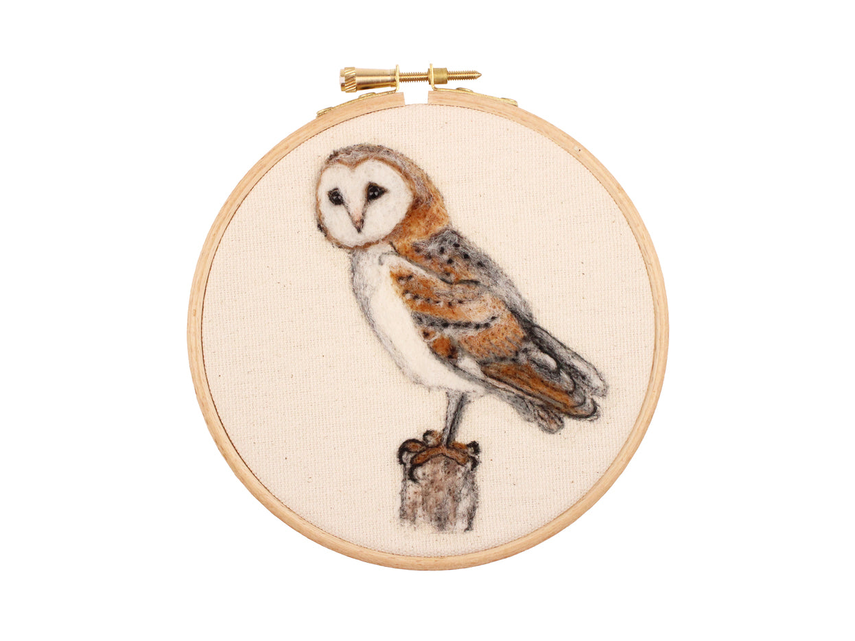 Felting Kit - Barn Owl 2D Kit. In Support of RSPB Charity-0