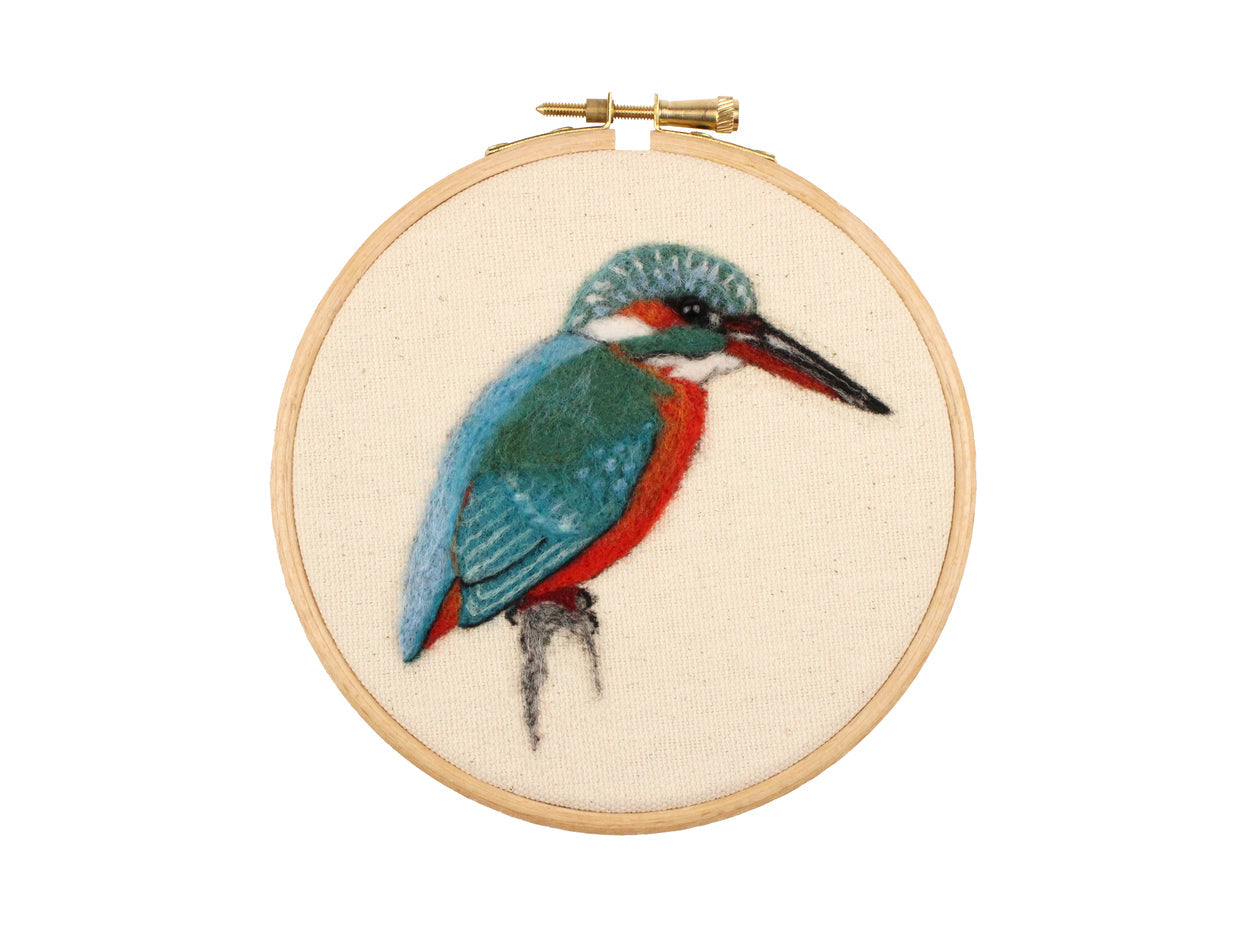 Felting Kit - Kingfisher 2D Kit. In Support of RSPB Charity-0
