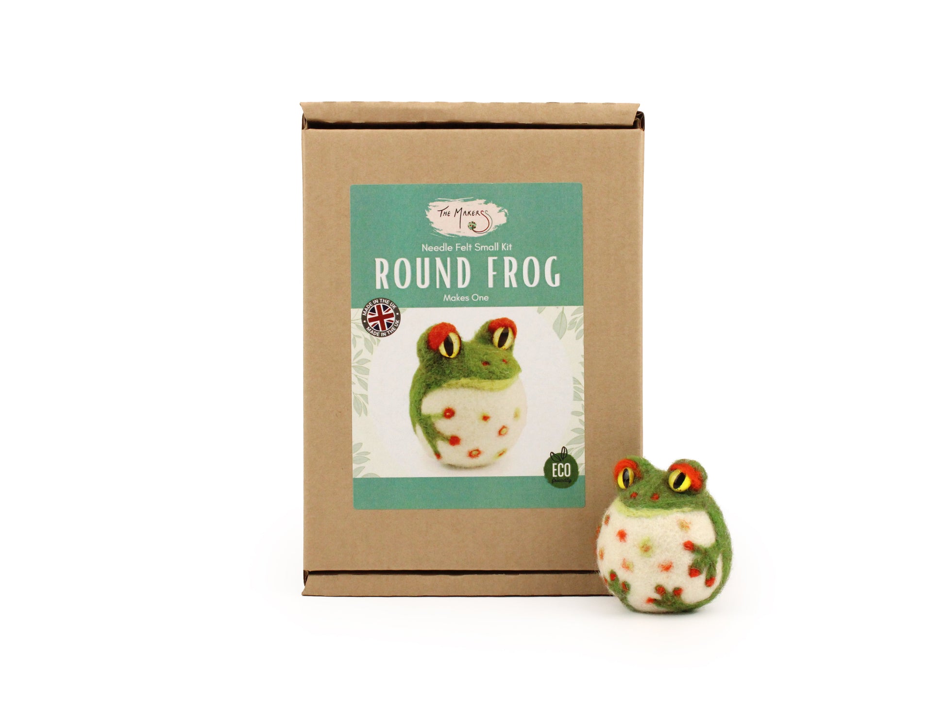 Felting Kit - Round Frog Needle Felt Kit-1